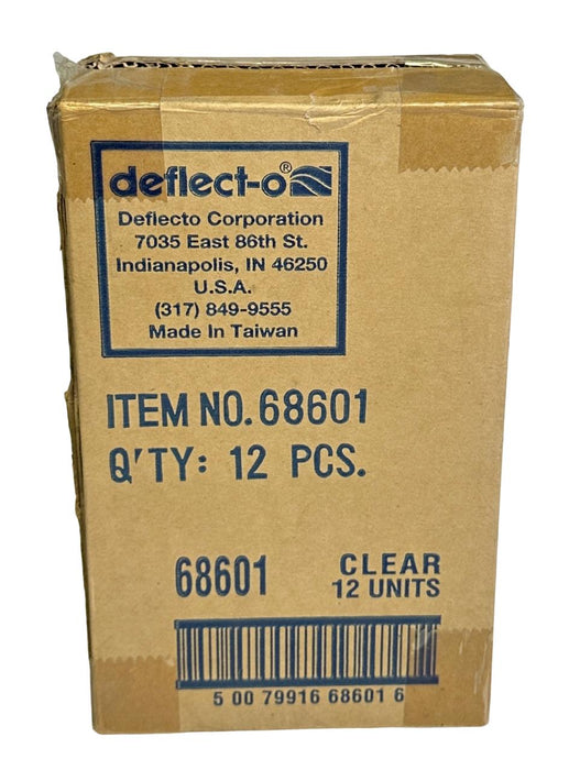 12 NEW DEFLECT-O 68601 CLEAR 4''x6'' WALL SIGN HOLDERS NOS