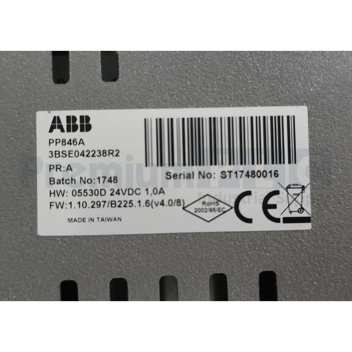 ABB PP846A / 3BSE042238R2 10.4" INDUSTRIAL -IT HMI OPERATOR PANEL 800 24VDC