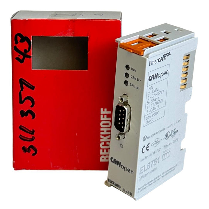 NEW BECKHOFF EL6751 I/O SERIES CANopen MASTER TERMINAL EtherCAT OEM