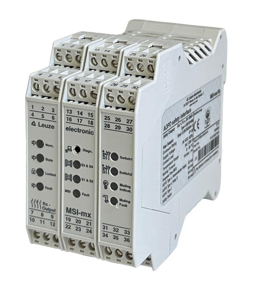 NEW LEUZE MSI-mx/Rx / 549905 LUMIFLEX MSI AODP SAFETY INTERFACE RELAY 24VDC