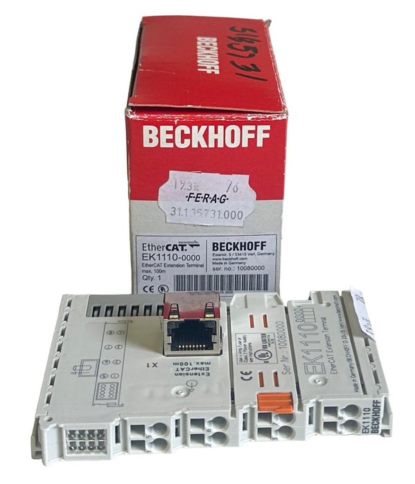 NEW BECKHOFF EK1110-0000 / EK1110 EtherCAT EXTENSION TERMINAL MODULE 100m OEM