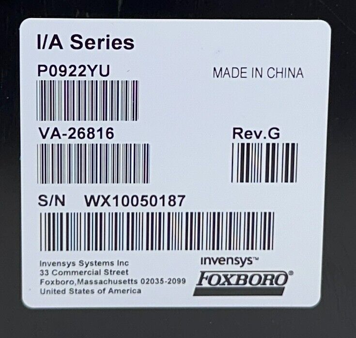 NEW SCHNEIDER FOXBORO P0922YU / VA-26816 I/A SERIES POWER SUPPLY FPS400-24 NSNP