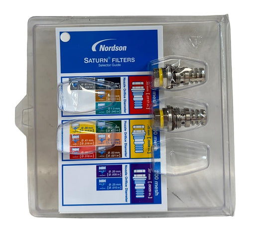 NEW NORDSON 1007037 2-PACK SATURN INLINE FILTERS 100 MESH .15mm/.0059'' NSMP