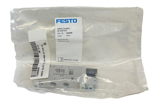 NEW FESTO VUVG-L14-M52-AT-G18-1P3 / 566499 5/2 SOLENOID VALVE 24VDC 14mm NSFS