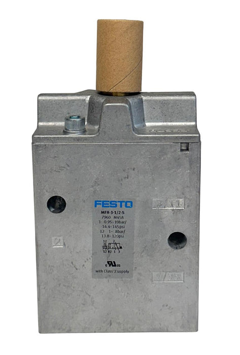NEW FESTO MFH-3-1/2-S / 7960 ELECTRICAL AIR SOLENOID VALVE 3/2 52mm NSMP
