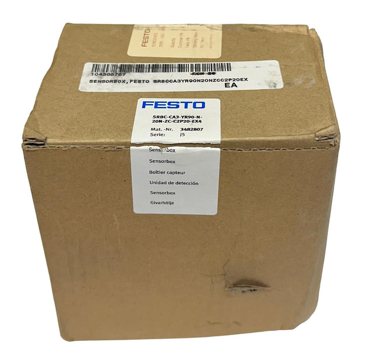 NEW FESTO SRBC-CA3-YR90-N-20N-ZC-C2P20-EX4 / 3482807 SENSOR BOX 8.2VDC 3mA NSMP