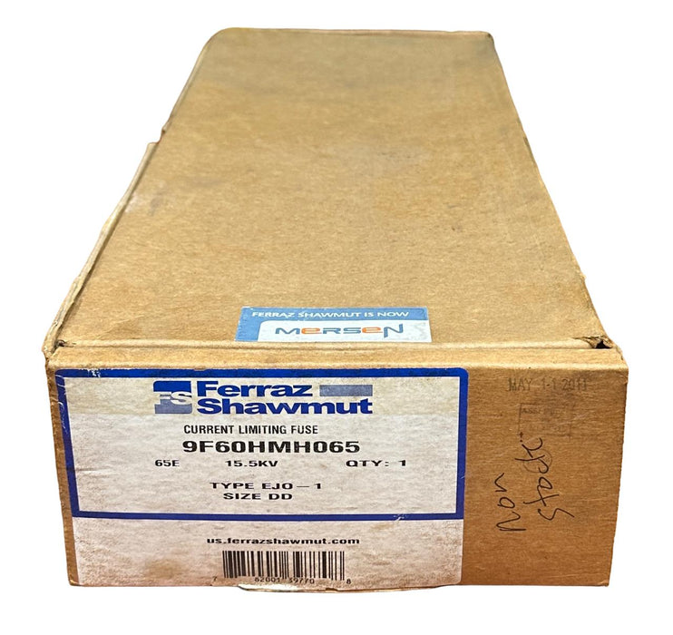 NEW FERRAZ SHAWMUT 9F60HMH065 / EJO-1DD DOUBLE-BARREL CURRENT LIMITING FUSE NSMP