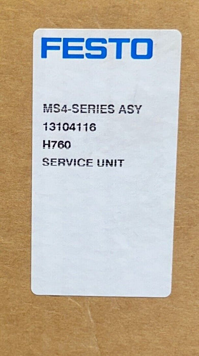NEW FESTO 13104116 / MS4-SERIES ASSEMBLY SERVICE UNIT H760 COMPLETE NSMP