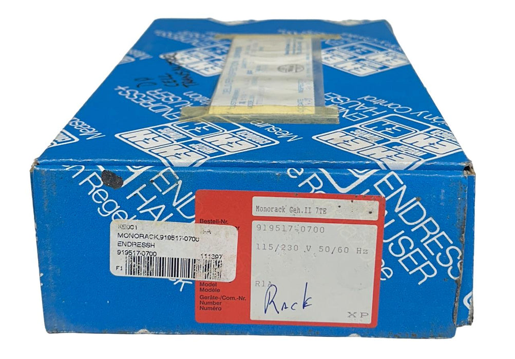 NEW Endress+Hauser 919517-0700 / 7TE MONORACK II HOUSING 115/230V 50/60Hz NSMP