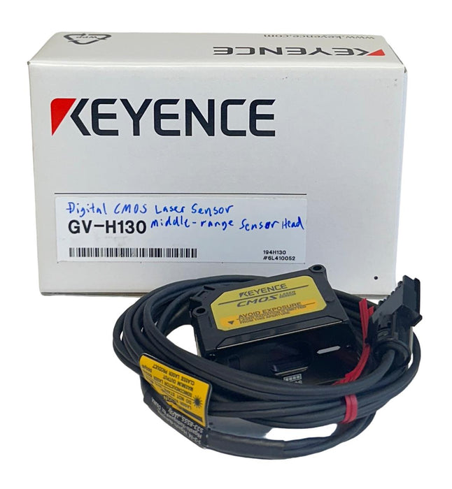 NEW KEYENCE GV-H130 / GVH130 CMOS GV SERIES DIGITAL LASER SENSOR 2M CABLE NSMP