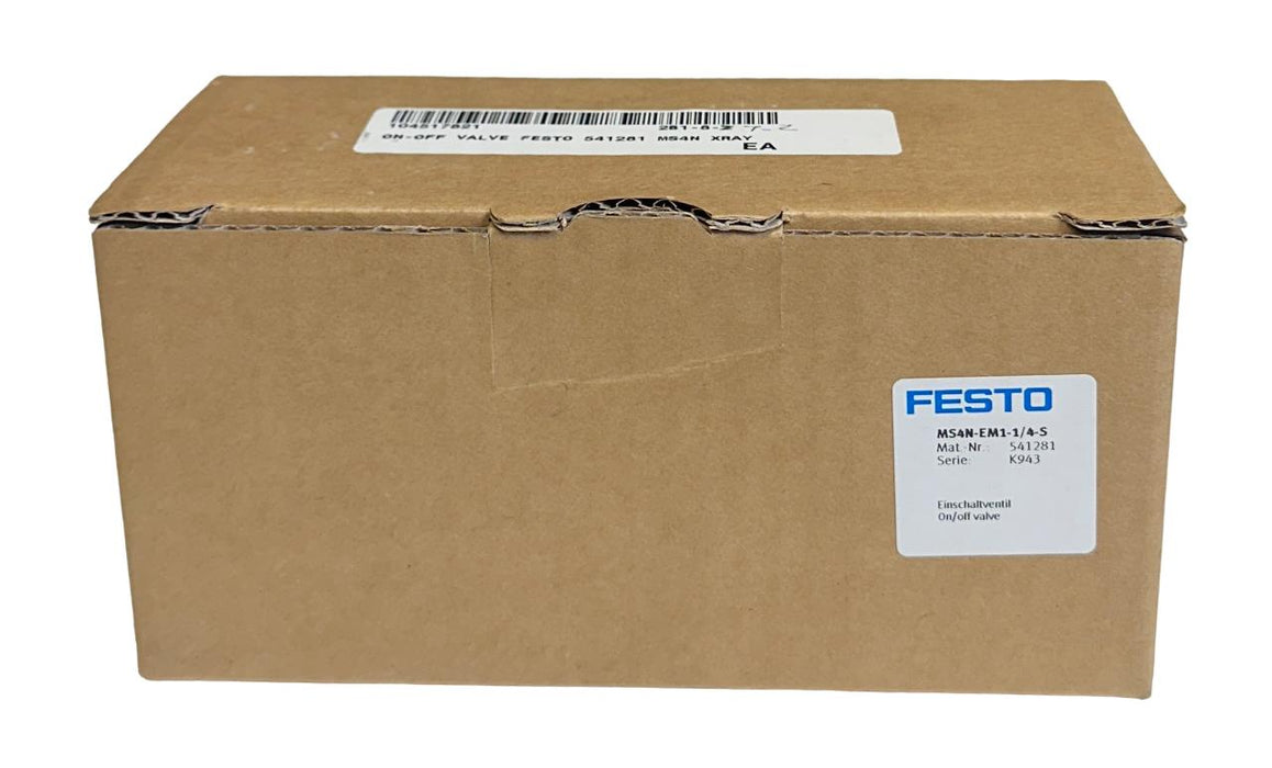 NEW FESTO MS4N-EM1-1/4-S / 541281 ON-OFF VALVE MS4N SERIES 3/2 0-14BAR NSMP