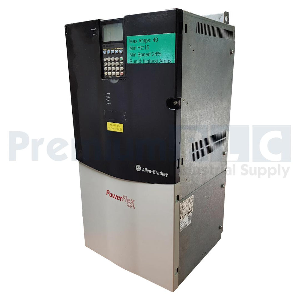 USED ALLEN BRADLEY 20BD096A0ANNAND0 /B  PowerFlex 700 AC DRIVE VFD 480V 96A 75HP