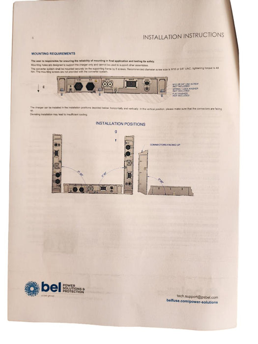 BEL POWER SOLUTIONS BCV200-350-8S577 / BCV200-350-8 20kW INVERTER/CHARGER NSFS