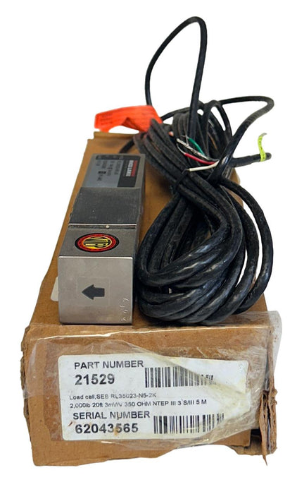 NEW RICE LAKE RL35023-N5-2K / 21529 / 65023A2K-5318 LOAD CELL 2Klbs @ 3mV/V NSMP