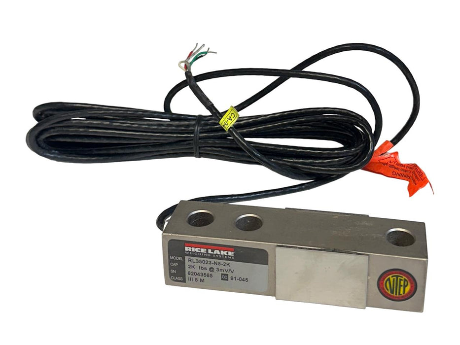 NEW RICE LAKE RL35023-N5-2K / 21529 / 65023A2K-5318 LOAD CELL 2Klbs @ 3mV/V NSMP