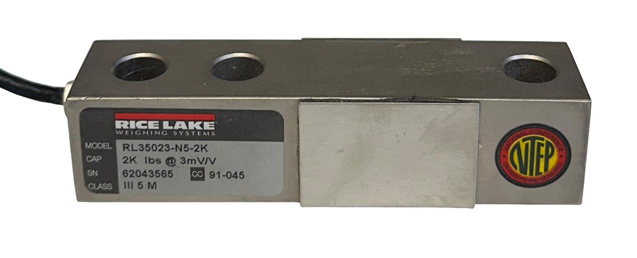 NEW RICE LAKE RL35023-N5-2K / 21529 / 65023A2K-5318 LOAD CELL 2Klbs @ 3mV/V NSMP