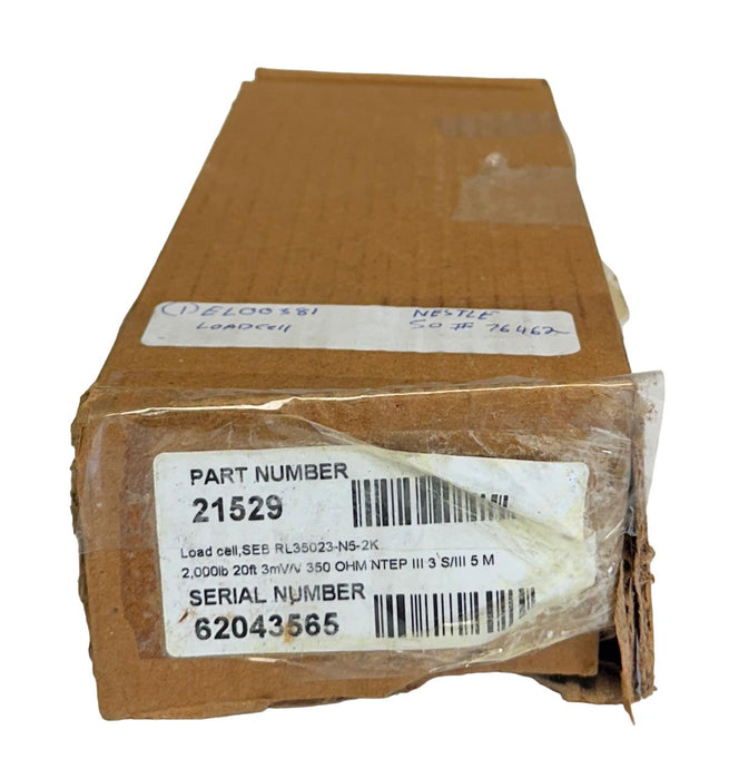 NEW RICE LAKE RL35023-N5-2K / 21529 / 65023A2K-5318 LOAD CELL 2Klbs @ 3mV/V NSMP
