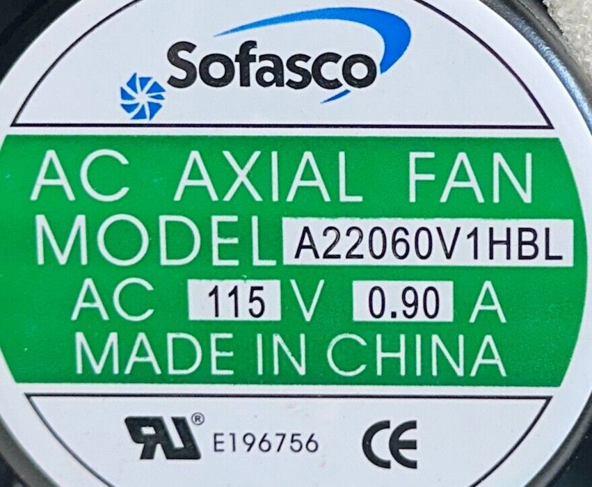 NEW SOFASCO A22060V1HBL AC AXIAL FAN 115VAC 0.90A BLACK NSNP