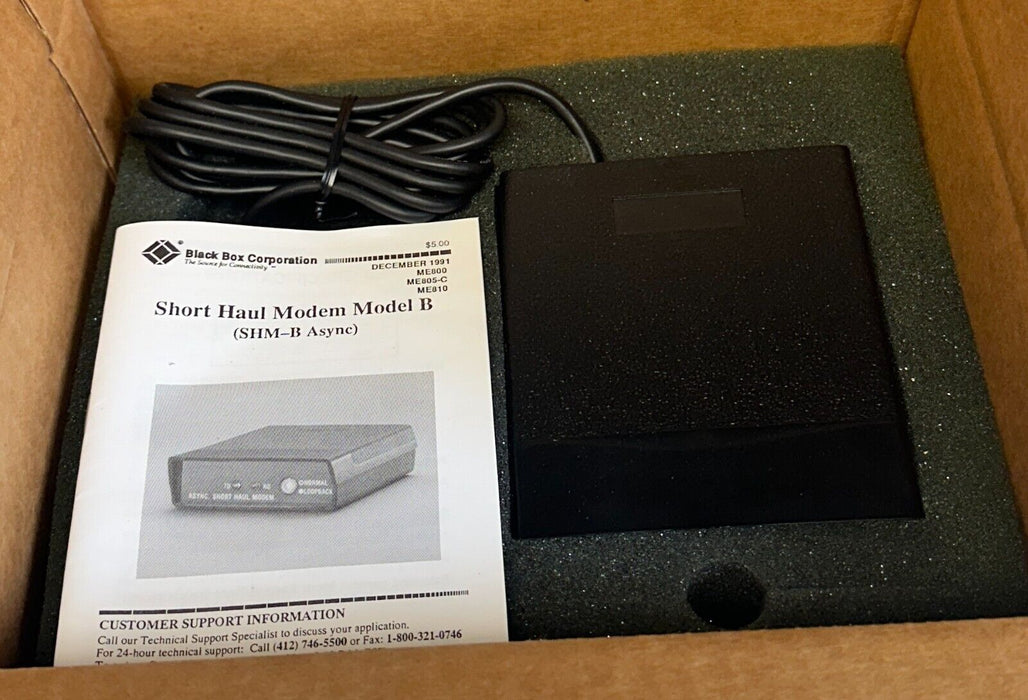 NEW BLACK BOX ME800A / 50194 OPERATOR INTERFACE SHORT HAUL MODEM SHM-B NSMP