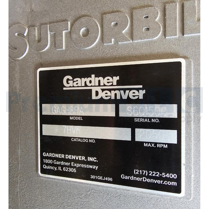NEW GARDNER DENVER GAGHBRA 7HV SUTORBILT LEGEND PD AIR BLOWER 7HVR