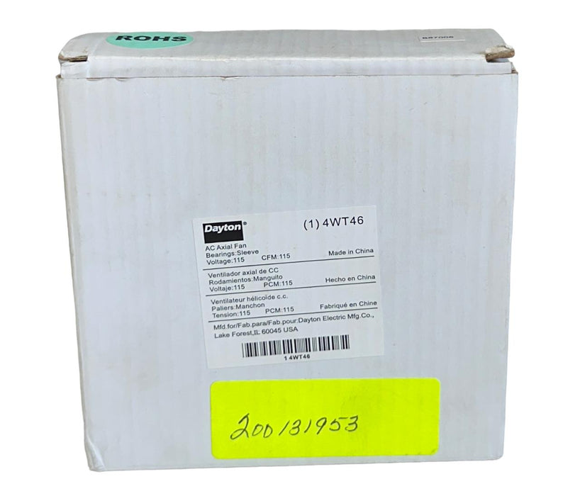 DAYTON 4WT46 AC AXIAL FAN 115VAC 115CFM NSMP
