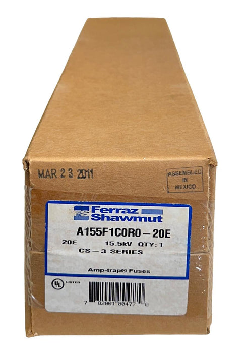 FERRAZ SHAWMUT A155F1C0R0-20E / A155F1C0R020E CS-3 SERIES Amp-trap 15.5kV NSFS