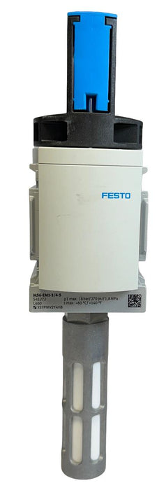 FESTO MS6-EM1-1/4-S / 541272 ON/OFF VALVE W/ SILENCER 18BAR 270PSI 1.8MPa NSNP