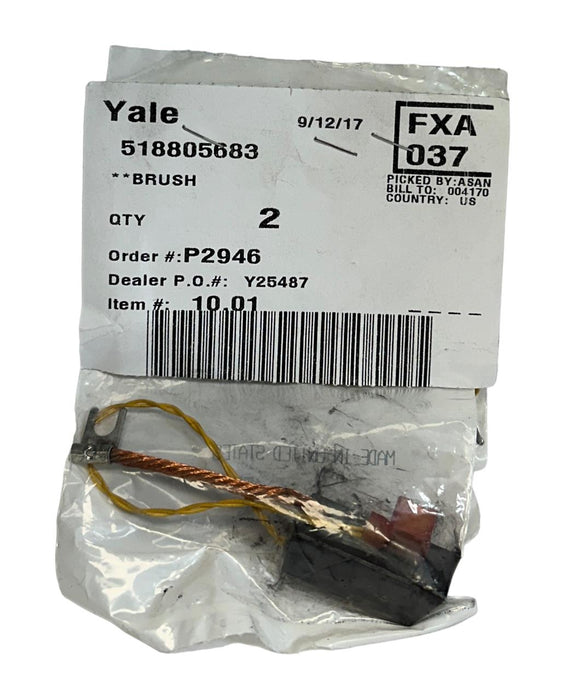 2 YALE 518805683 / YT518805683 OEM MOTOR BRUSHES FOR FORKLIFT NSMP