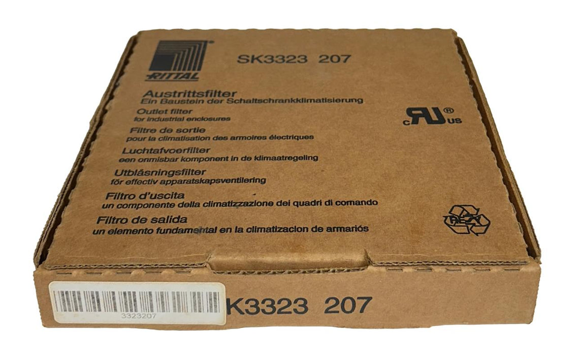 RITTAL SK3323 207 / SK3323207 / 3323207 OUTLET FILTER 204x204x30mm NSMP