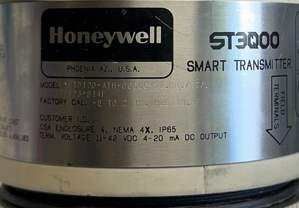 HONEYWELL YSTD120-A1H-00000-S2.MB./CC/.F1D3-814F ST3000 SMART TRANSMITTER NSNP