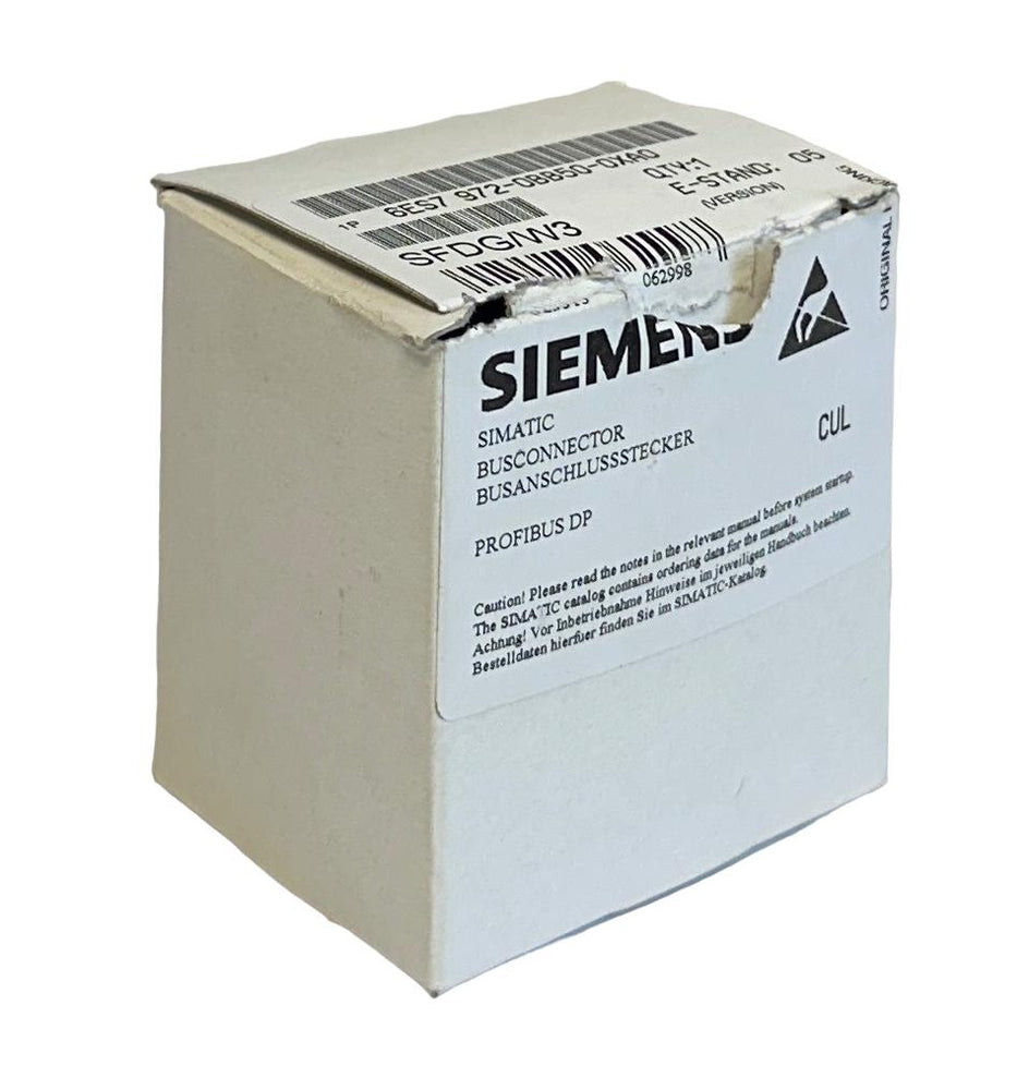 SIEMENS 6ES7 972-0BB50-0XA0 / 6ES79720BB500XA0 SIMATIC CONNECTOR PROFIBUS NSMP