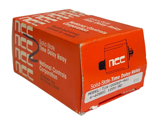 NCC T1K-00060-461 / T1K00060461 SOLID-STATE TIME DELAY RELAY .6-60SEC 120V NSMP