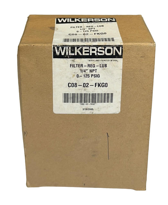 WILKERSON C08-02-FKG0 / C0802FKG0 FILTER-REG-LUBRICATOR ASSEMBLY 1/4'' NPT NSMP