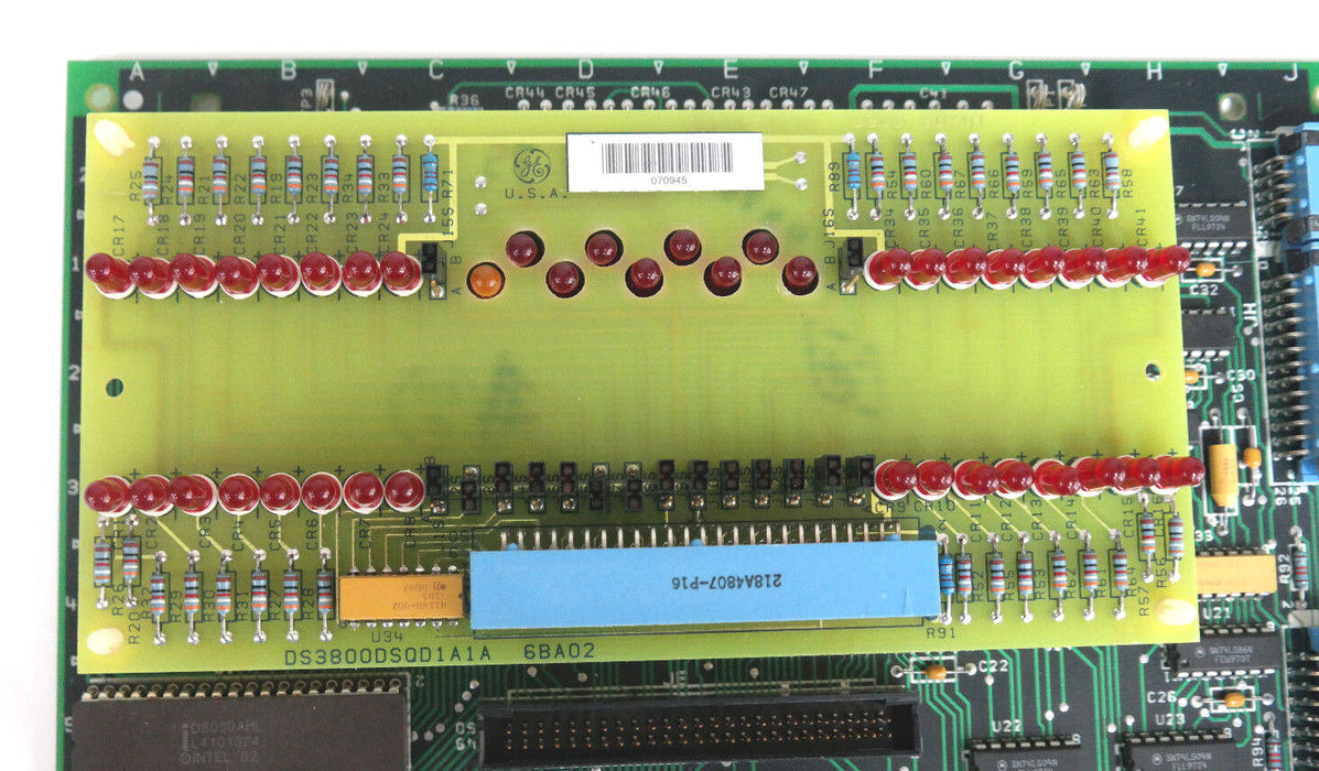 GE DS3800HSQD1J1G Mark IV TURBINE CONTROL BOARD W/DS3800DSQD1A1A SEQUENCER BOARD