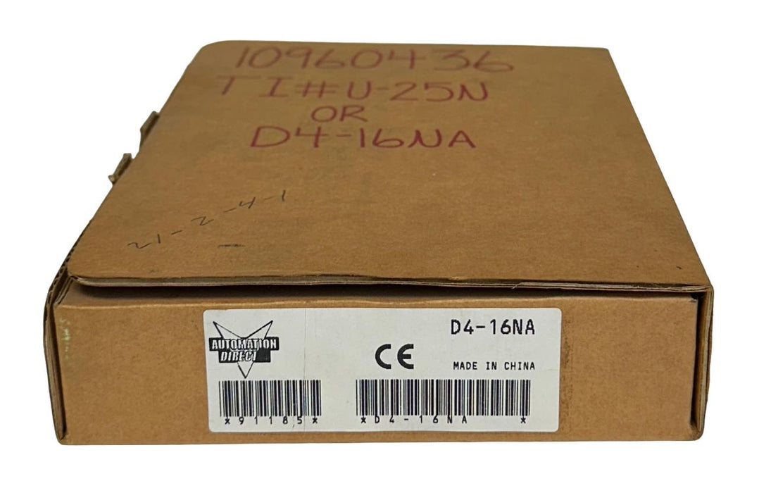 AUTOMATION PLC DIRECT  D4-16NA / D416NA DL405 16-PT INPUT MODULE 80-132VAC NSMP