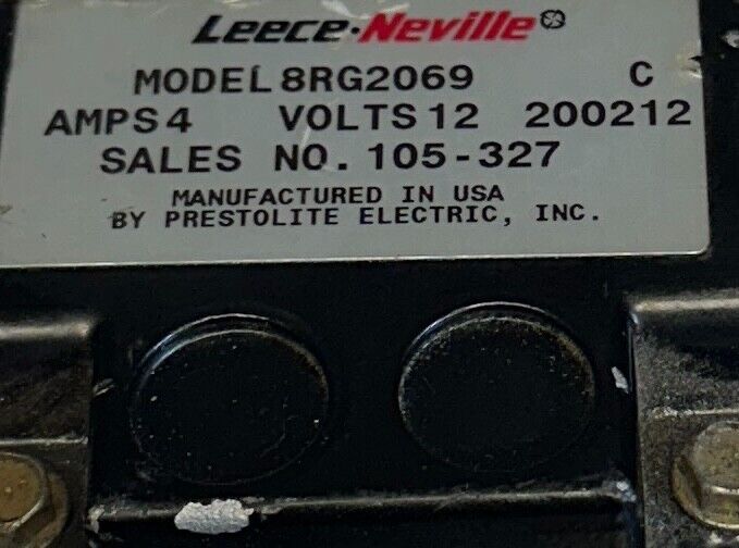 LEECE-NEVILLE 8MR2051FA / 8RG2069 OEM ALTERNATOR FOR FORKLIFT REPAIRED