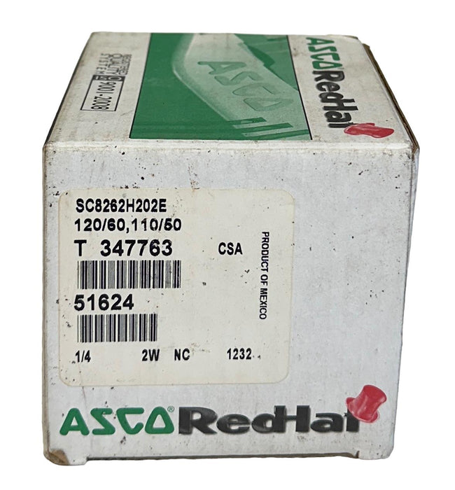ASCO SC8262H202E RedHat SOLENOID VALVE 1/4'' 110/120V 50/60Hz NSMP