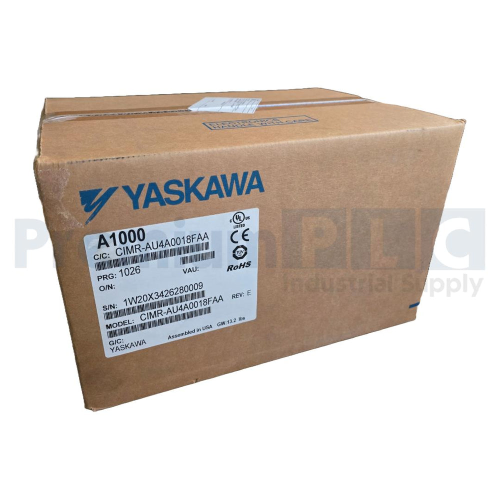 NEW YASKAWA CIMR-AU4A0018FAA A1000 AC DRIVE 10HP 480V 3PH,17.5/14.8A,N1 NSFS