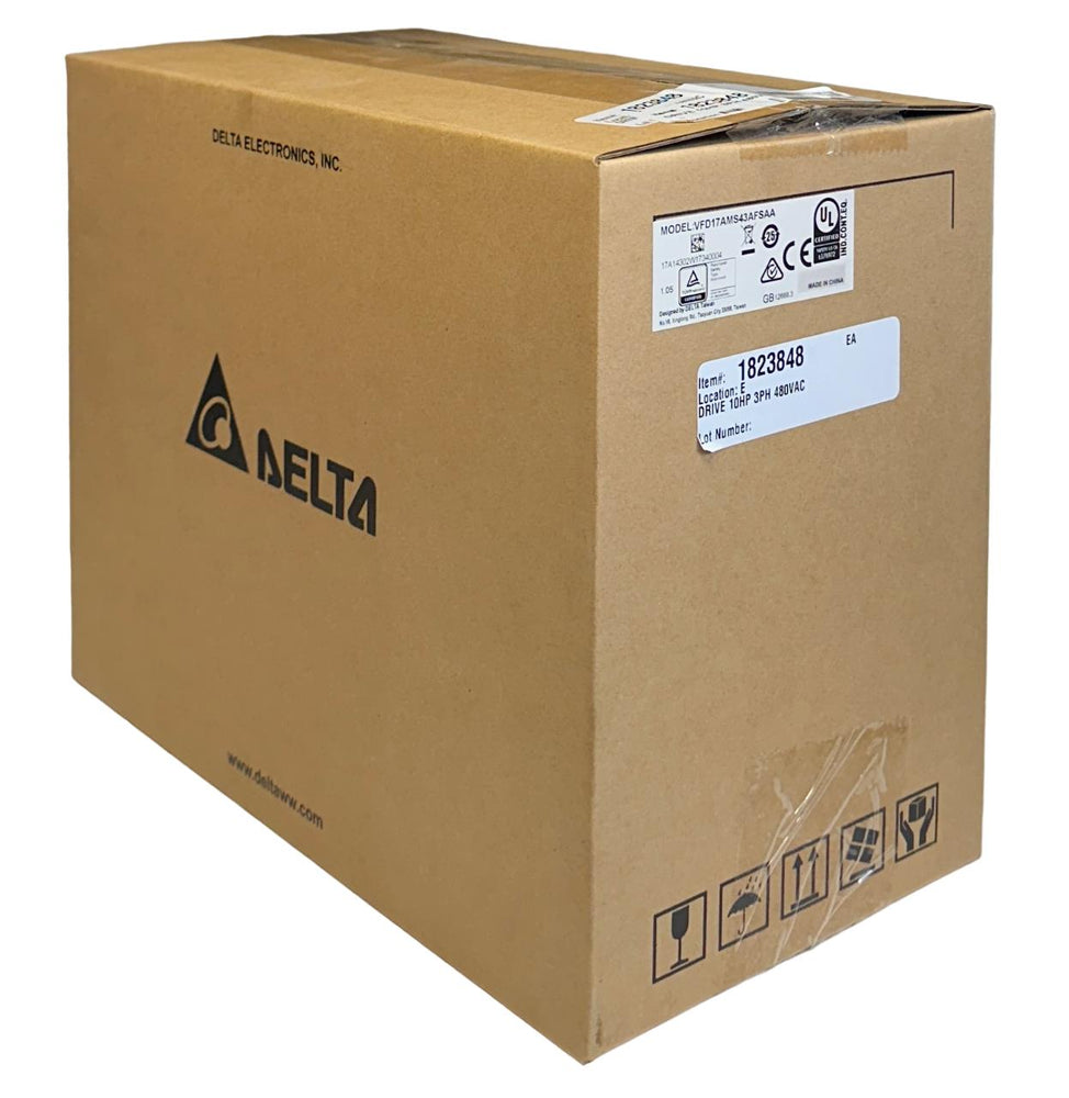 DELTA VFD17AMS43AFSAA / VFD-MS300 SERIES AC DRIVE 10HP 3PH 480VAC NSFS