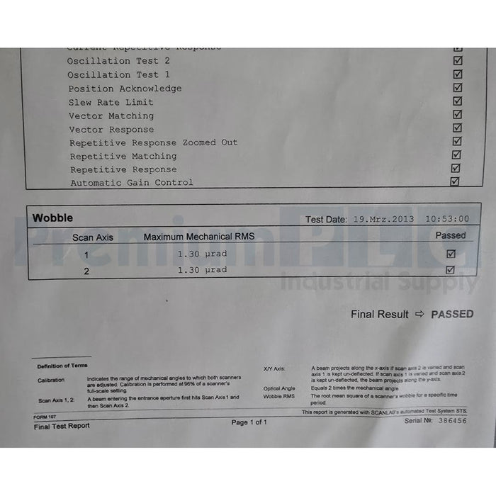 NEW SCANLABS hurrySCAN II 10 LASER GALVANOMETER SCANNER HEAD 532nm 114224 NSMP