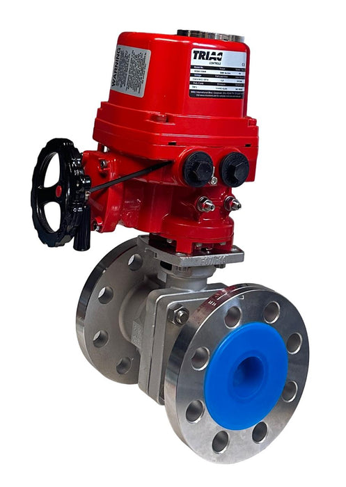 TRIAC CONTROLS WE-690 / NSA1394 ELECTRIC ACTUATOR MOUNTED TO FD9 2'' BALL NSNP