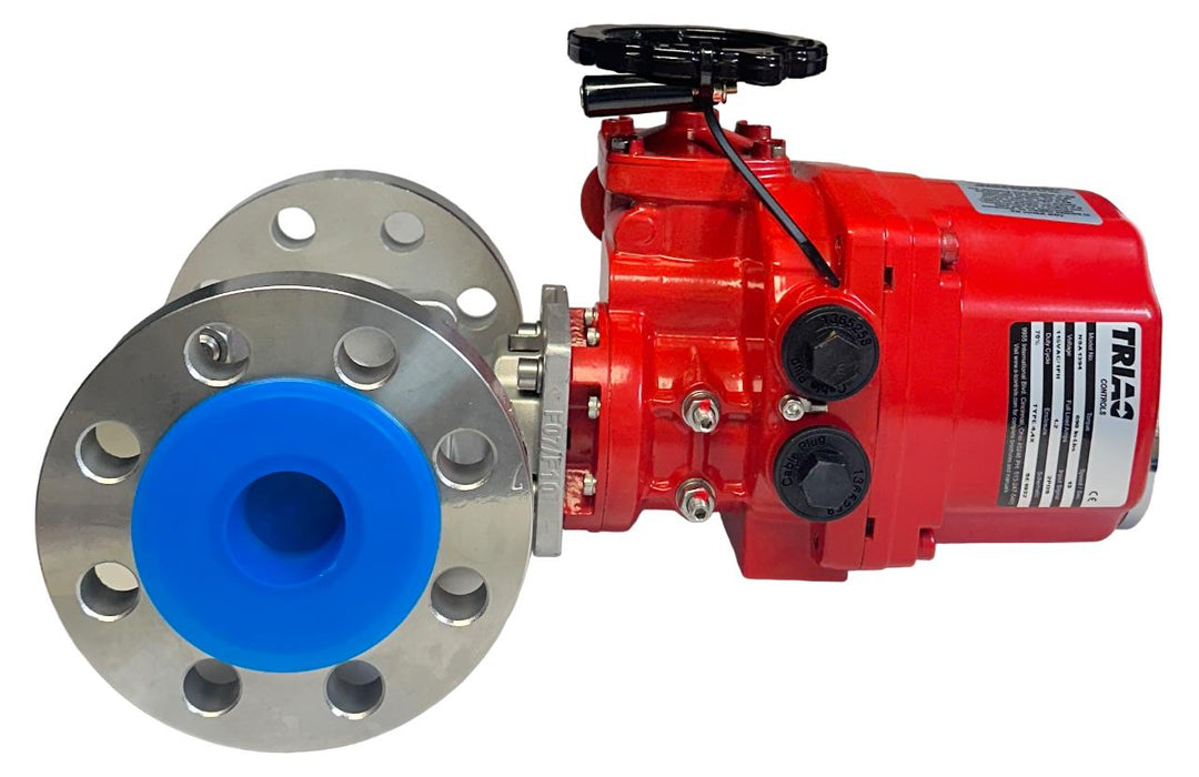 TRIAC CONTROLS WE-690 / NSA1394 ELECTRIC ACTUATOR MOUNTED TO FD9 2'' BALL NSNP