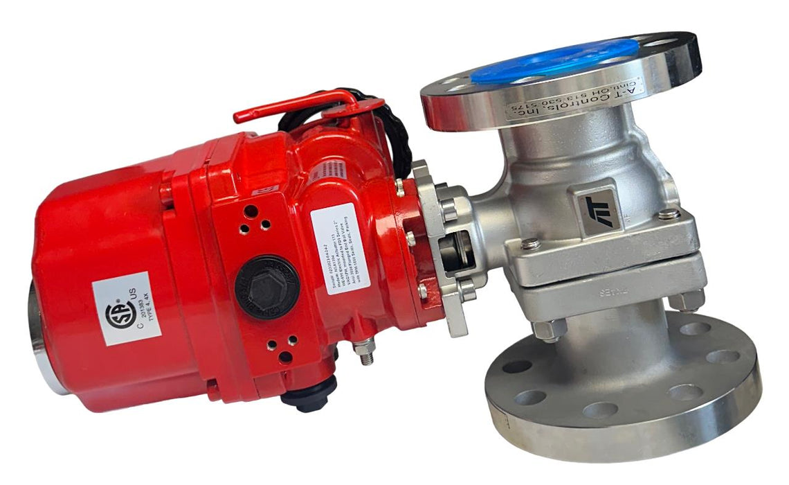 TRIAC CONTROLS WE-690 / NSA1394 ELECTRIC ACTUATOR MOUNTED TO FD9 2'' BALL NSNP