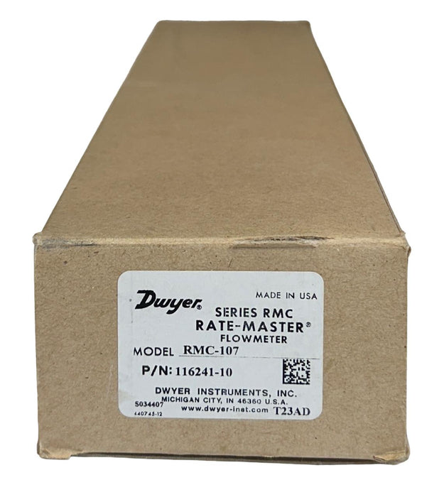 DWYER RMC-107 / 116241-10 SERIES RMC RATE-MASTER FLOW METER POLYCARBONATE NSMP
