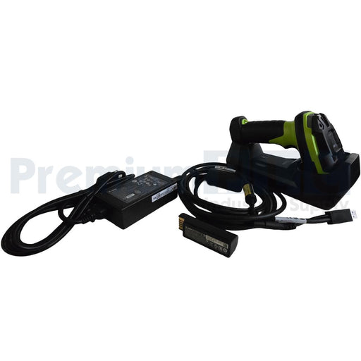 NEW ZEBRA DS3678-SR SCANNER SR/FIPS W/ CHARGING CRADLE, POWER ADAPTER, & BATT.