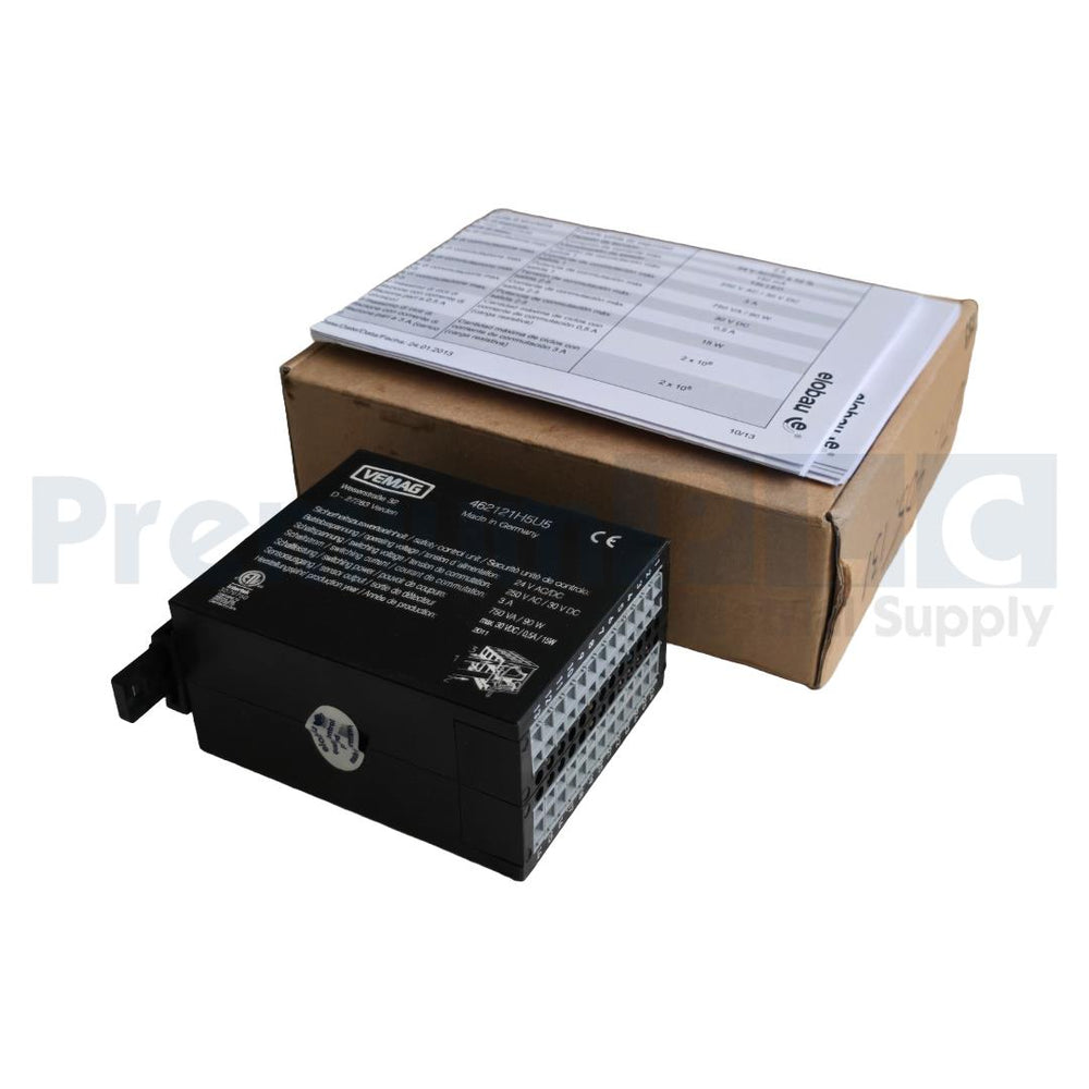 NEW VEMAG / ELOBAU 462121H5U5 / 46212 SAFETY CONTROL RELAY  24V AC/DC NSMP
