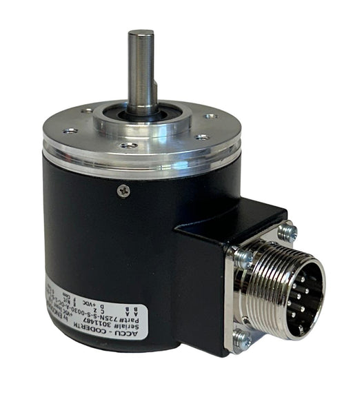 ACCU-CODER 725N-S-S-0030-A-OC-1-S-1-SY-Y-N INCREMENTAL SHAFT ENCODER 5-28V NSMP