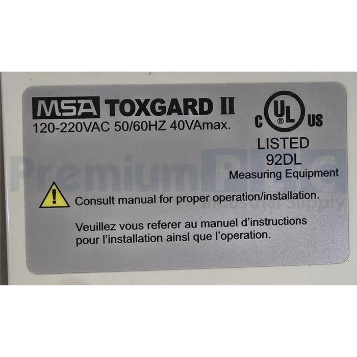 MSA TOXGARD II 0-25% O2 GAS MONITOR A-TOX-14-BM-0-1-1-0-0-0-0-0-0-0-0-0 120/220V