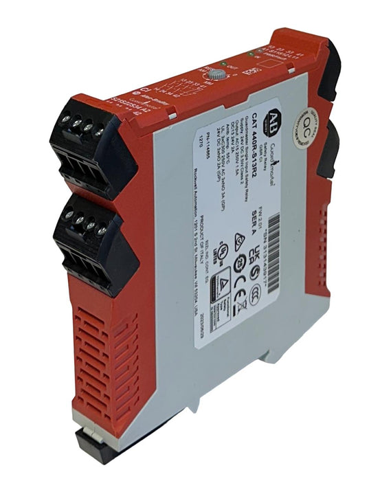 ALLEN BRADLEY 440R-S13R2 /A Guardmaster SINGLE INPUT SAFETY RELAY 24VDC USNP