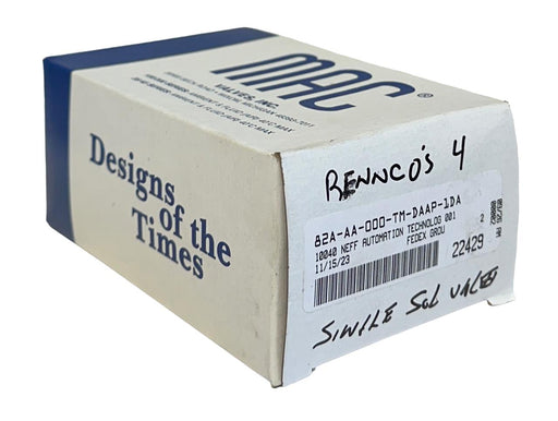 MAC 82A-AA-000-TM-DAAP-1DA / 82AAA000TMDAAP1DA SOLENOID VALVE 82 SERIES NSMP